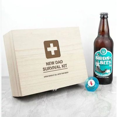 Personalised New Dad Survival Kit from Etsy