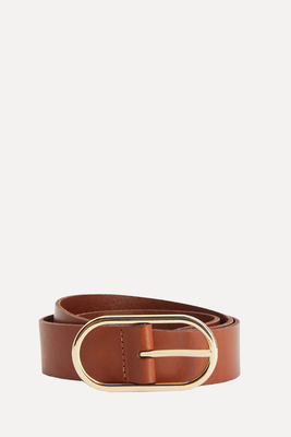 Oval Buckle Leather Belt from John Lewis