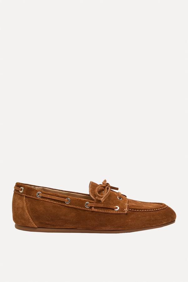 Suede Tinsley Moccasins from Stuart Weitzman