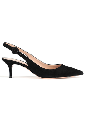 Anna Suede Slingback Pumps from Gianvito Rossi