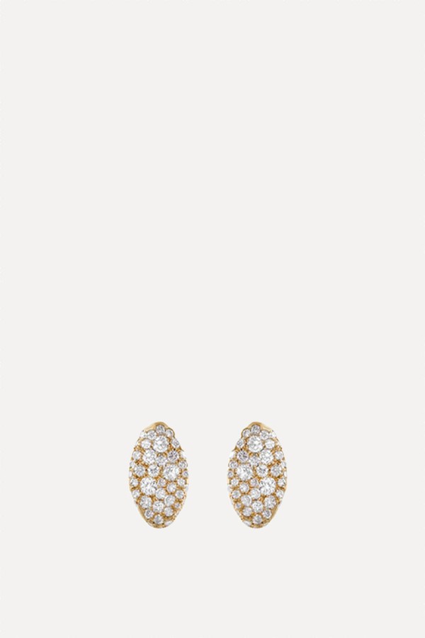 Baby Malak Original Stud Ice Small Marquise Earrings