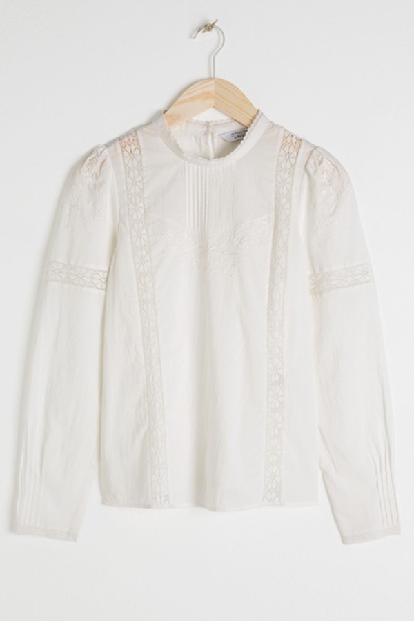 Embroidered Cotton Blouse from Stories