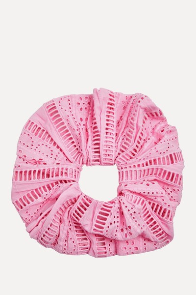 Oversized Broderie Scrunchie from Damson Madder