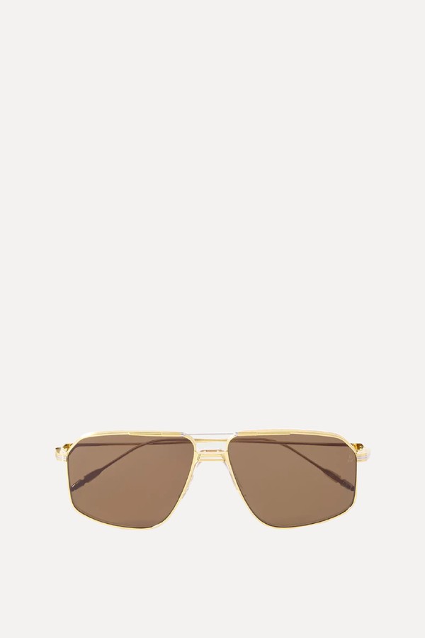 Jagger Aviator-Style Two-Tone Titanium Sunglasses from Jacques Marie Mage