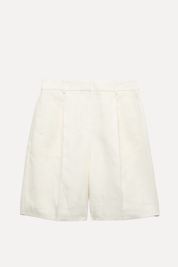 Pure Linen Tailored Shorts from Autograph