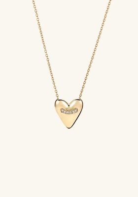 Heart Pavé Diamond Pendant Necklace