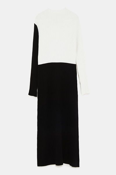 Knit Colour-Block Dress from Zara