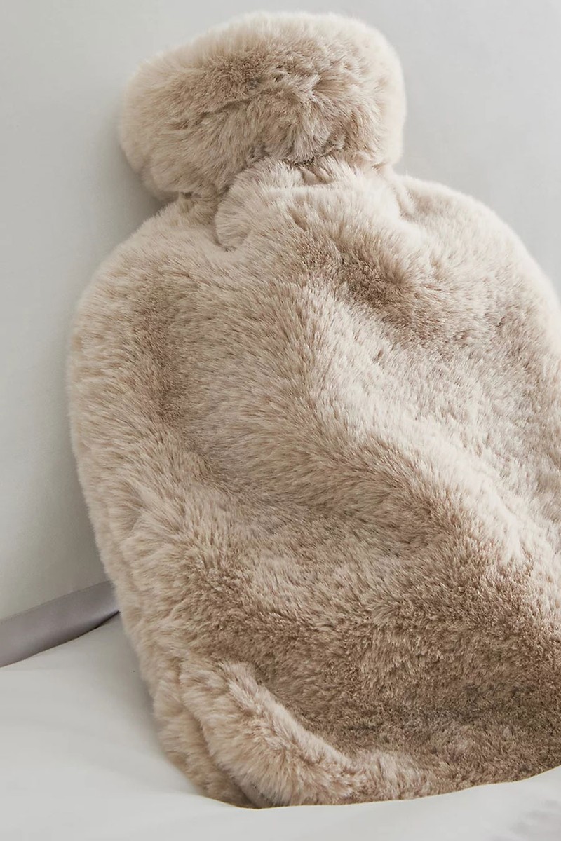 Super Soft Faux Fur Hot Water Bottle from The White Company