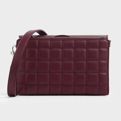 Removable Quilted Pouch Boxy Shoulder Bag from Charles & Keith