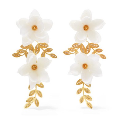 Gaby Gold Vermeil Silk Earrings from Mallarino