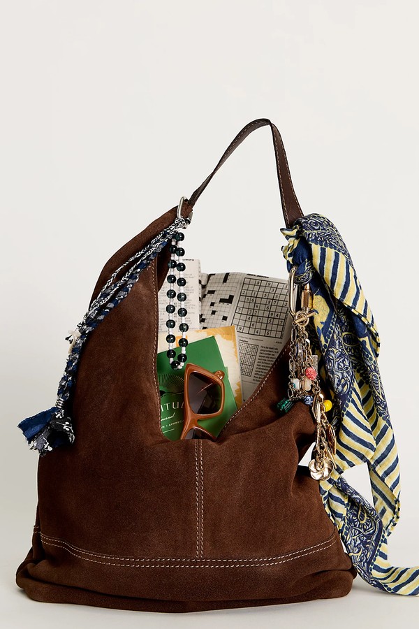 Harlow Suede Shoulder Bag