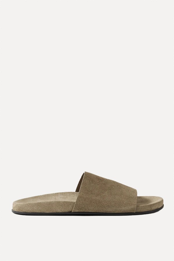 Hugh Suede Slides  from The Row 