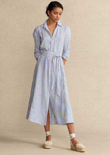 Striped Linen Shirtdress from Ralph Lauren