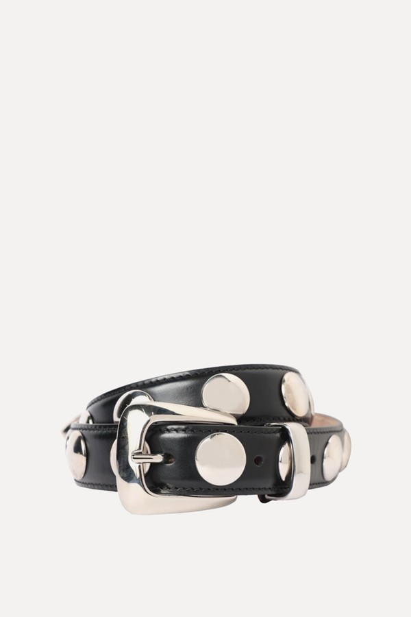 3cm Benny Leather & Studs Belt from Khaite