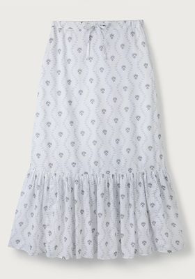 Cotton Tiered Printed Skirt from The White Company