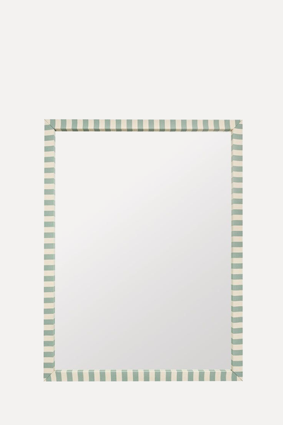 Iceberg Striped Fabric Mirror from Alice Palmer & Co.