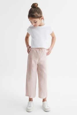 Cleo Linen Drawstring Trousers from Reiss