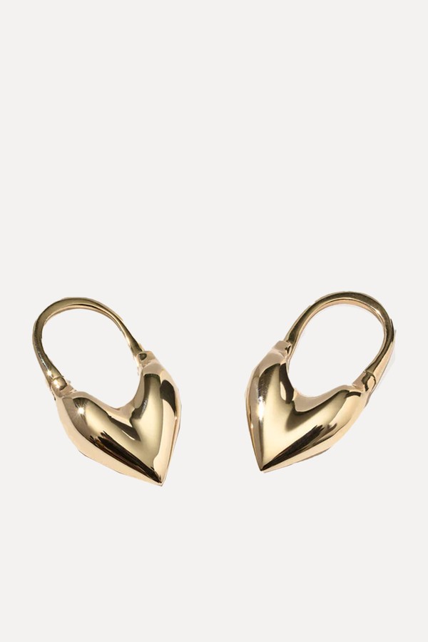 Fine Roscida Heart Earrings
