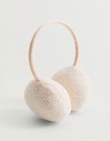 Faux Shearling Earmuffs from Mango