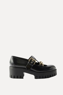 Horsebit Leather Mary Jane Shoes from Gucci