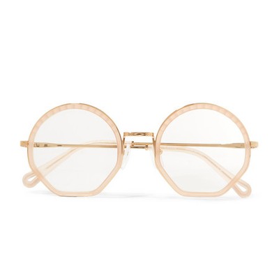 Tilda Round Frame Acetate & Gold Tone Optical Glasses from Chloé