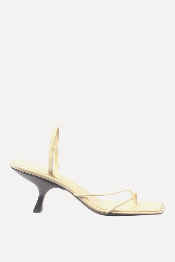 Cream Rai Sandal Heels from The Row