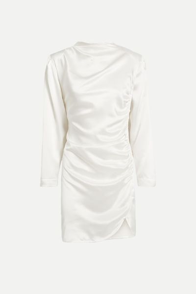 Jet Draped Silk-Satin Mini Dress from Envelope1976