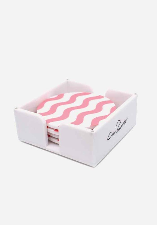 Wave Set Of 4 Coasters from Casacarta