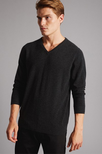 Pure Cashmere V-Neck Jumper