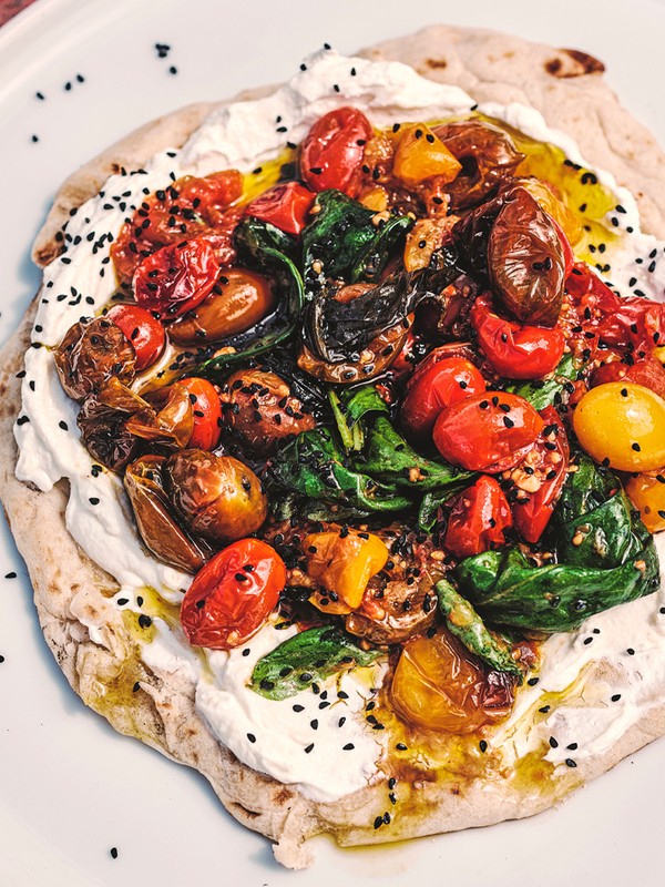 Roasted Tomatoes & Labneh