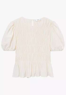 Romeo Ruched T-Shirt from Mango