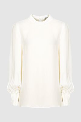 Adia High Neck Blouse from Reiss