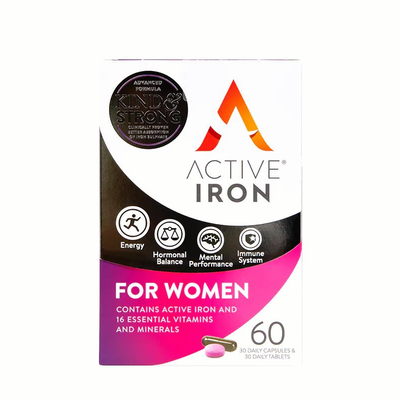 30 Daily Capsules & 30 Daily Tablets For Women from Active Iron