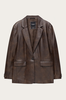 Faux Leather Blazer  from Pull & Bear 