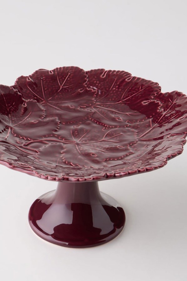 Vine Leaf Ceramic Cake Stand from Cabana