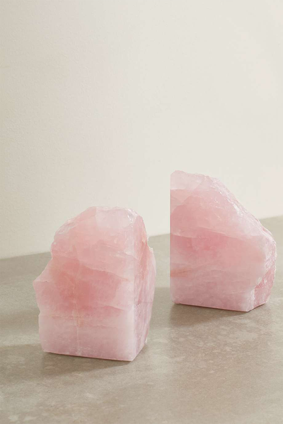 Rose Quartz Bookends from JIA JIA