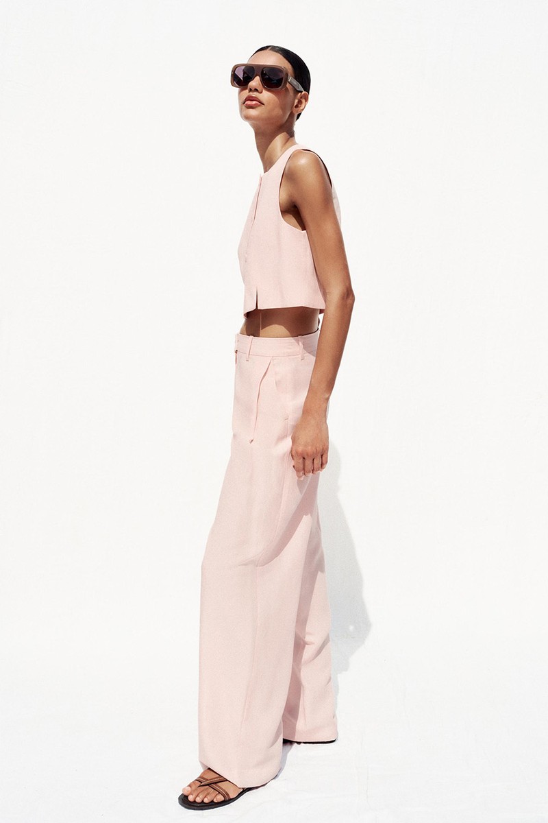 Wide-Leg Trousers With Darts from Zara