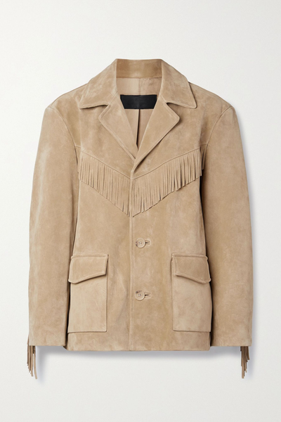 Coline Fringed Oversized Suede Jacket from Nili Lotan