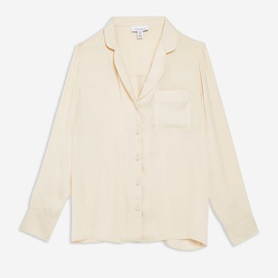 Satin PJ Style Shirt from Topshop