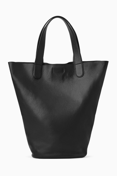 Leather Shopped Tote Bag from COS
