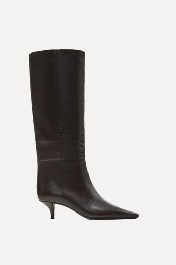 Heeled Leather Boots