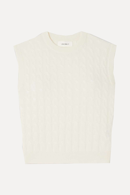 Miko Cable-Knit Cashmere Vest from Lisa Yang