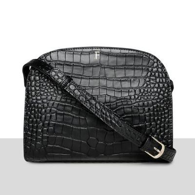 Athens Bag in Croc from Azurina