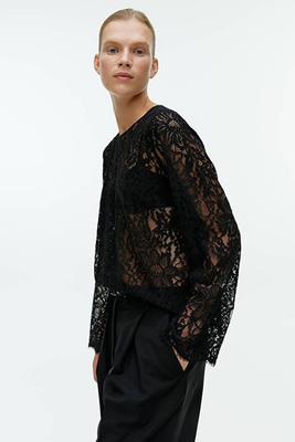 Long-Sleeve Lace Top  from ARKET