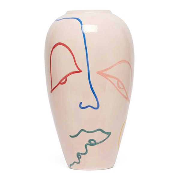 Face Hand-Painted Vase from Venetia Berry