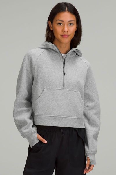 Scuba Oversized Half Zip Hoodie