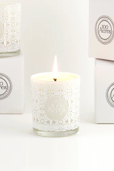 Signature Single-Wick Scented Candle from 100 Acres