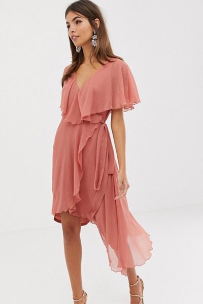 Cape Back Midi Dress from ASOS Design