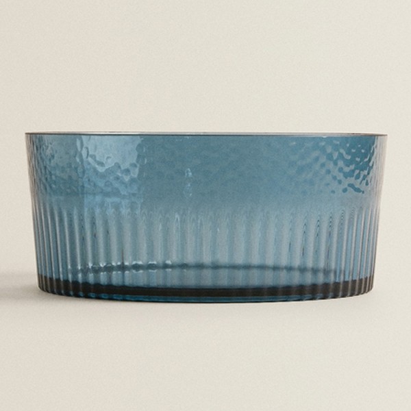 Hammered Acrylic Salad Bowl