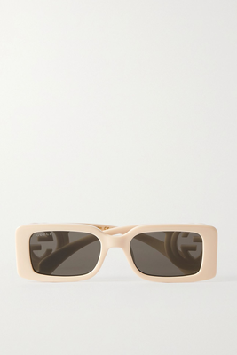 GG Chaise Lounge Square-Frame Acetate Sunglasses from Gucci Eyewear